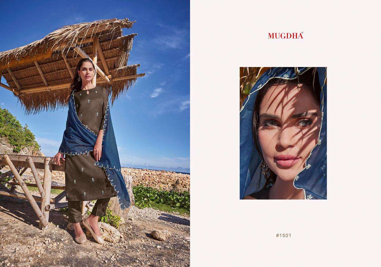 Mugdha Miraya Series 1501-1507 Readymade Pure Tussar Silk Suit