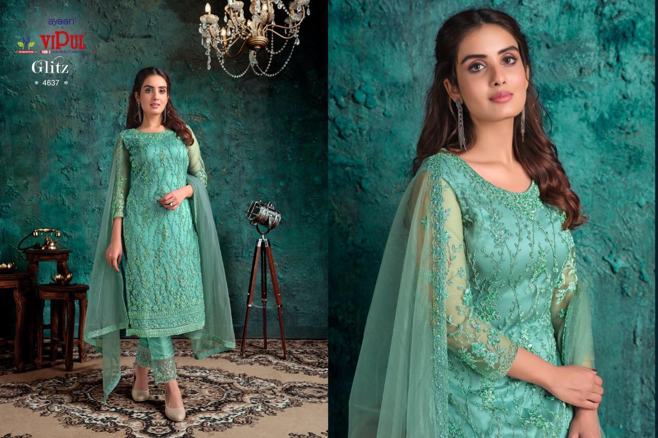 Vipul Dcat 59 Designer Net Suit