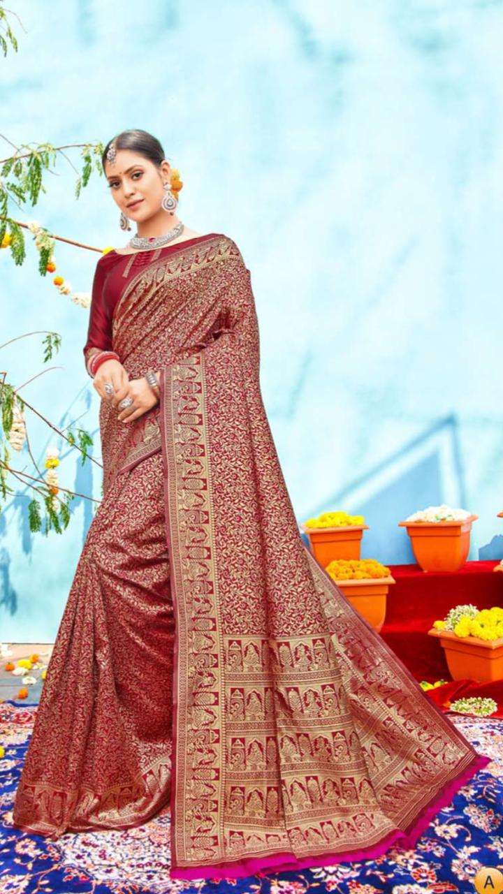 Shangrila Silk Vatika Vol-11 Silk Saree With Rich Pallu