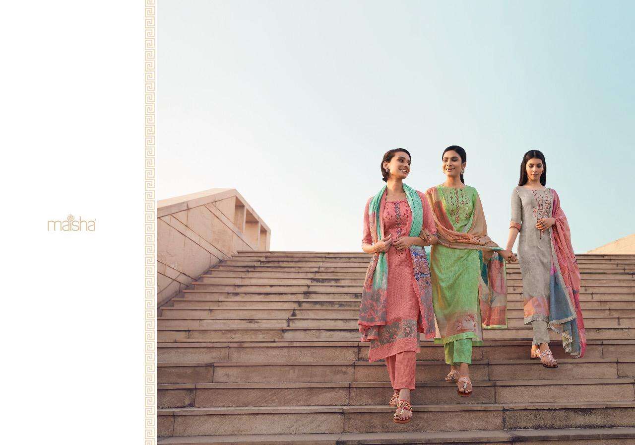 Maskeen Kashika Series 10061-10066 Cotton Full Stitch Salwar Suits