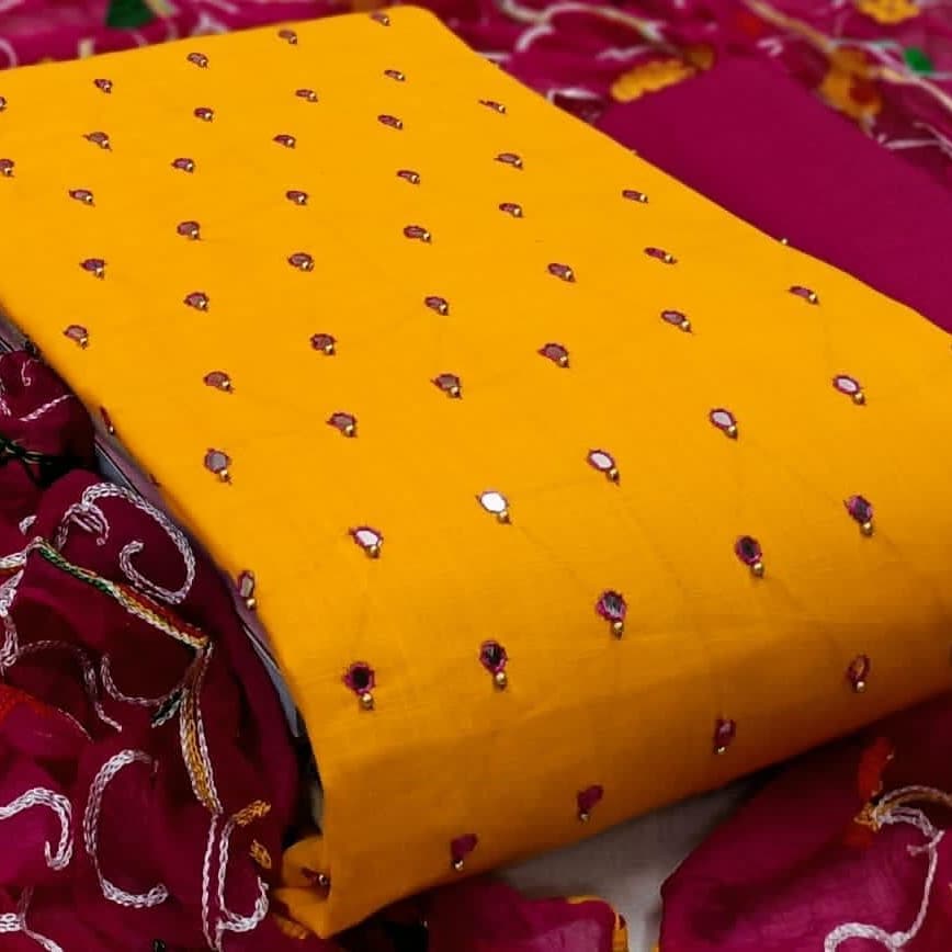 Bt-07 Designer Slub Cotton Suit