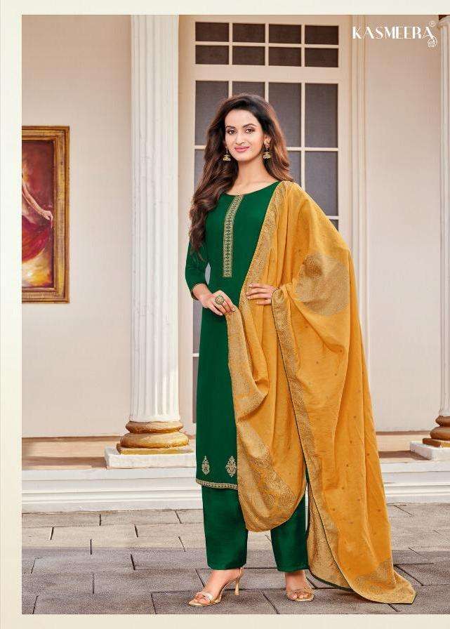 Kayce Rangeen Vol-3 Series 12001-12007 By Kasmeera Chinon Silk Suit
