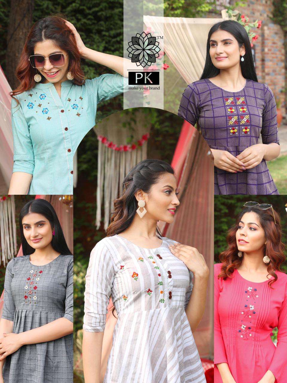 Aradhna Classic Vol-7 Series 7001-7010 Rayon Cotton Short Top