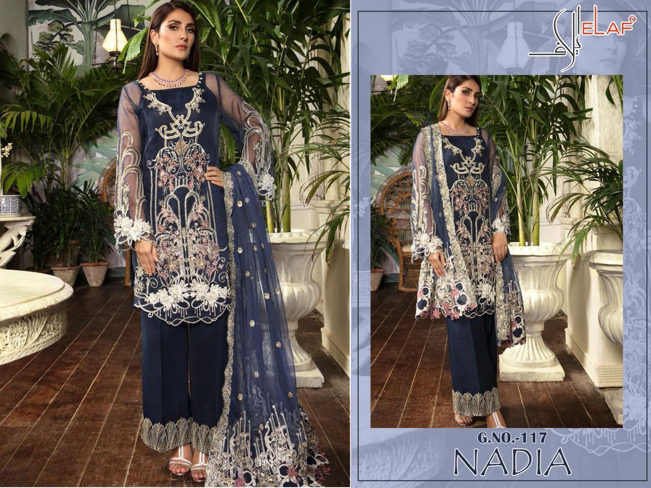 Elaf Nadia 117 Designer Butterfly Net Suit