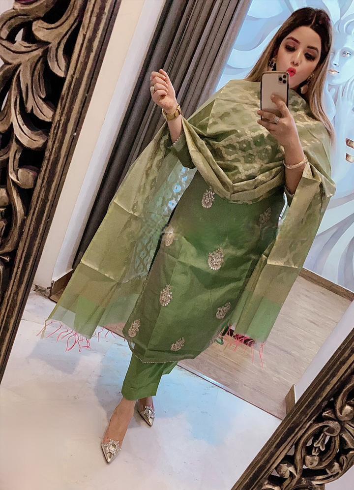 Bt Presents Chanderi Silk Eid Collection Suit