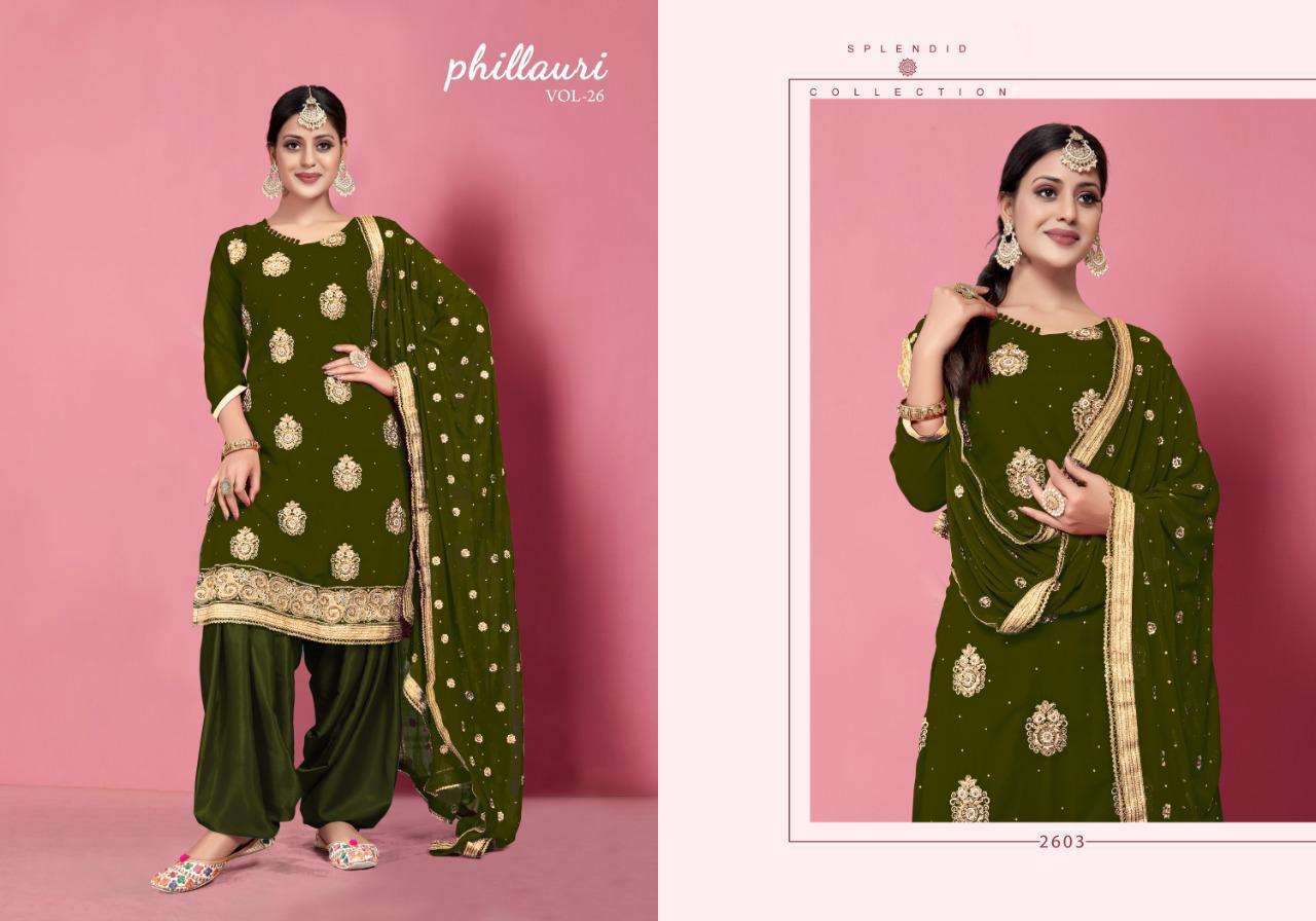 Kesari Exports Phillauri Vol-26 Series 2601-2604 Georgette Embroidery Suit