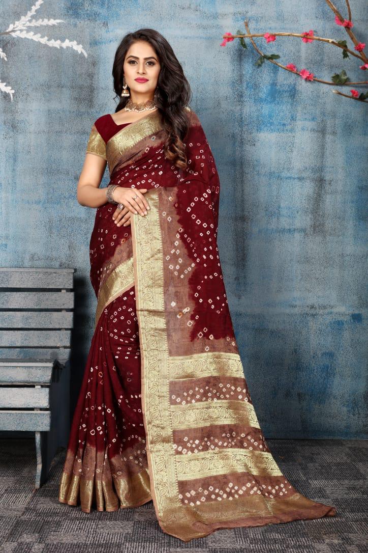 Ssm Bt-14 Designer Art Silk Saree