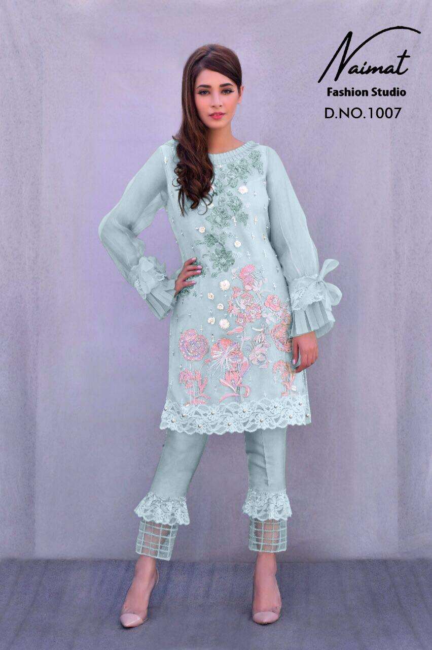 Naimat Fashion Studio Nfs-1007 Georgette Top With Cotton Pant