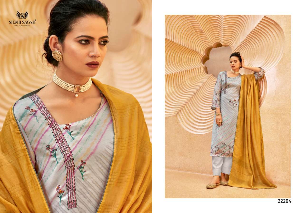 Siddhi Sagar Kainaat Series 22201-22206 Modal Handwork Suits