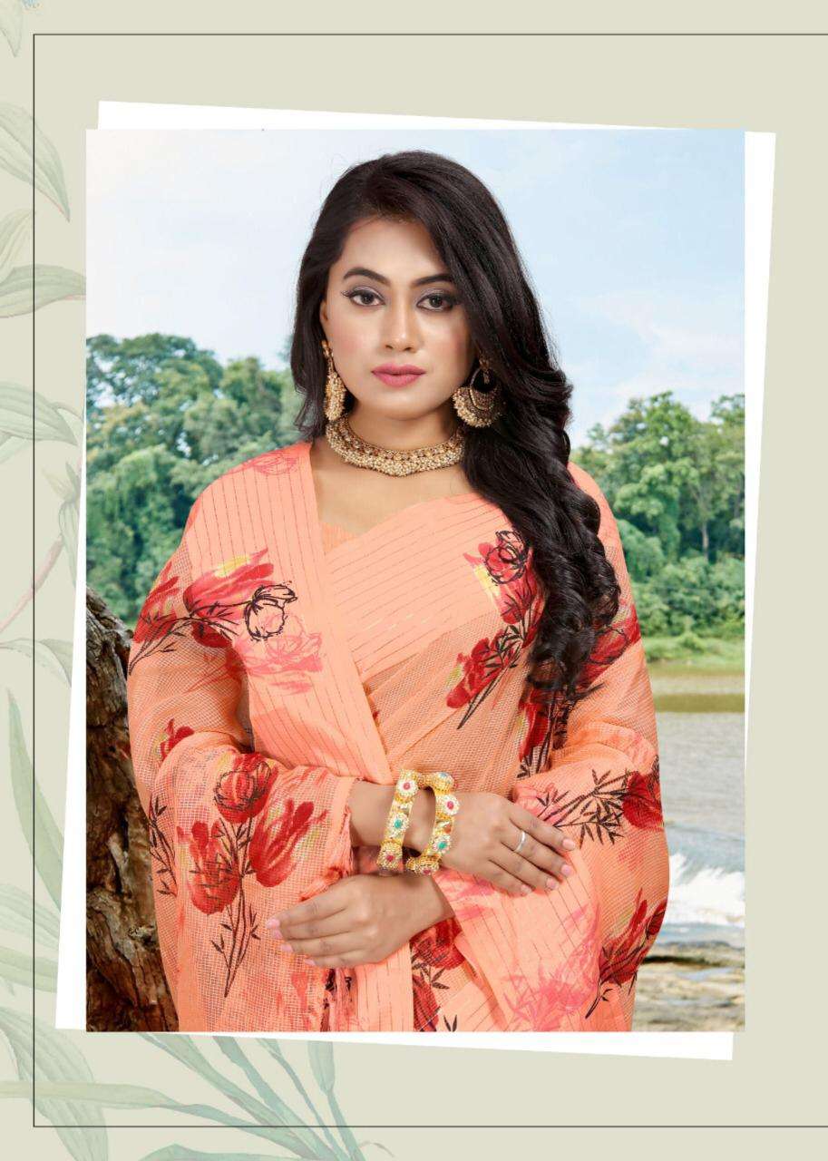 Swarnika By Mansarover Varni Chex Printed Daily Wear Sarees
