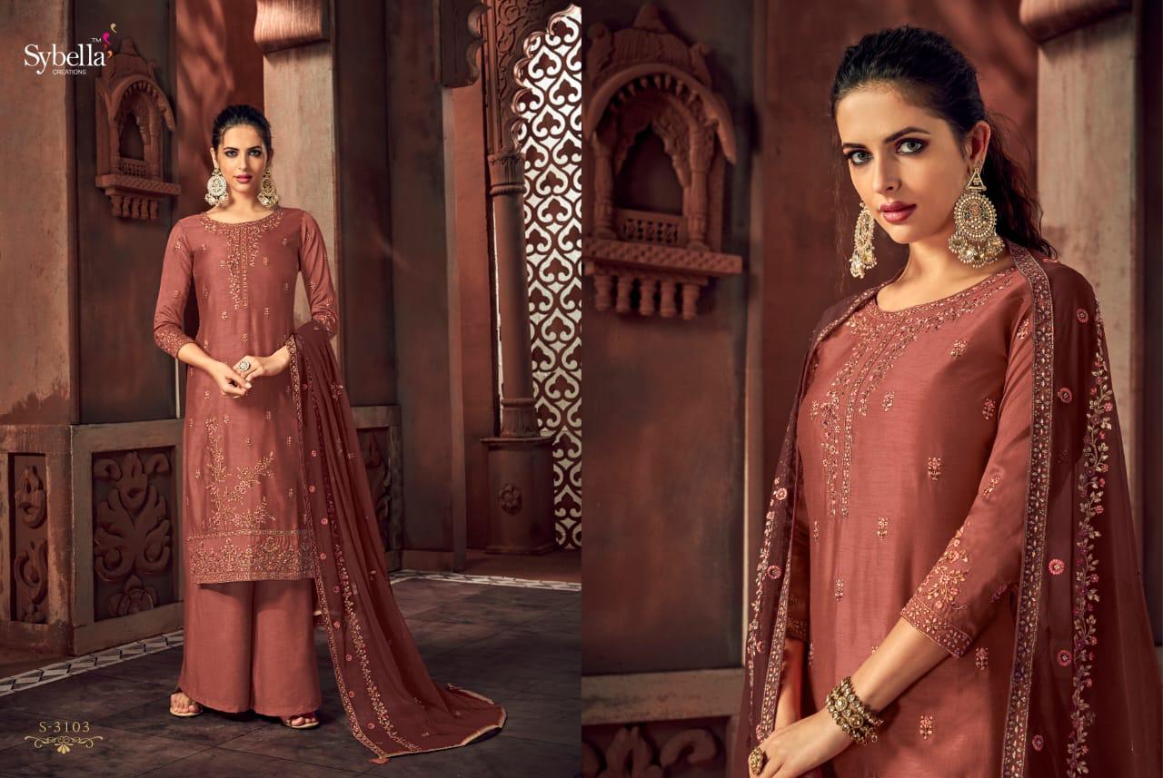 Sybella Rihana Designer Rass Silk Suit