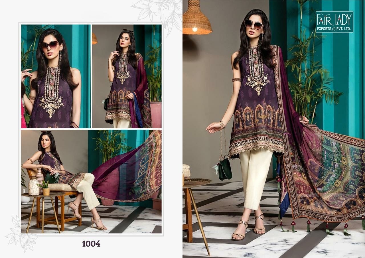 Fairlady Viva Anaya 1004 Designer Chiffon Suit