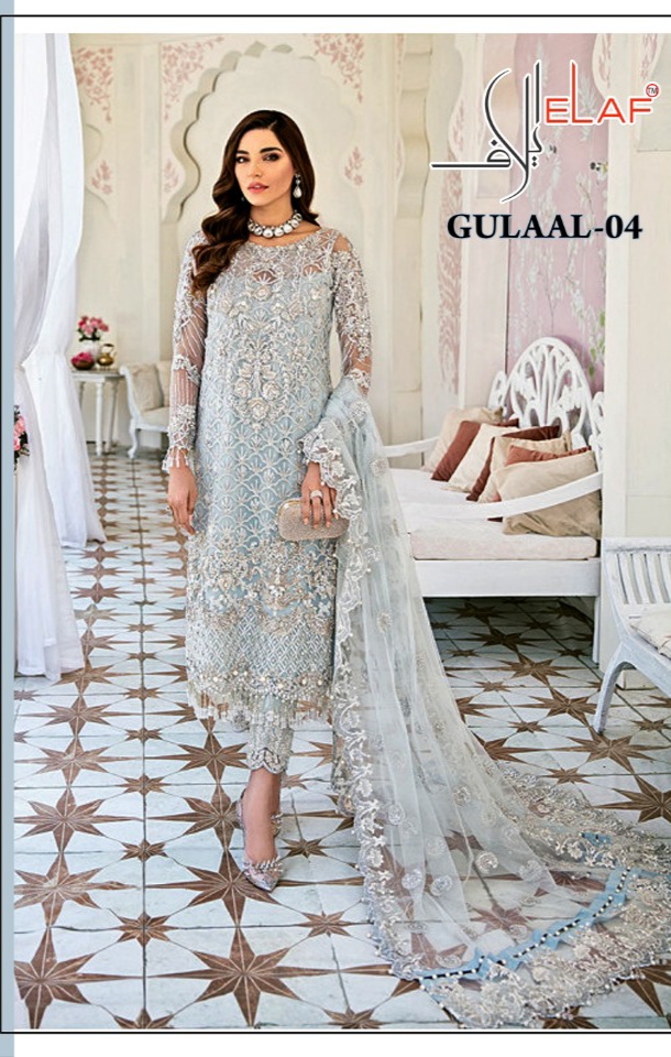 Elaf Gulaal-4 Series 114 Georgette Attractive Look Salwar Suit