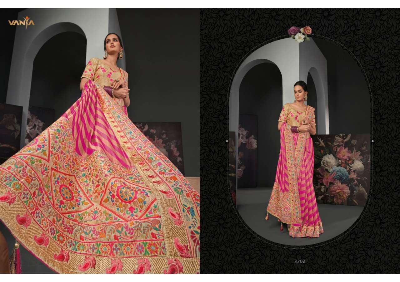 Vanya Vol 22 Series 3201-3209 Exclusive Embroidered Sarees