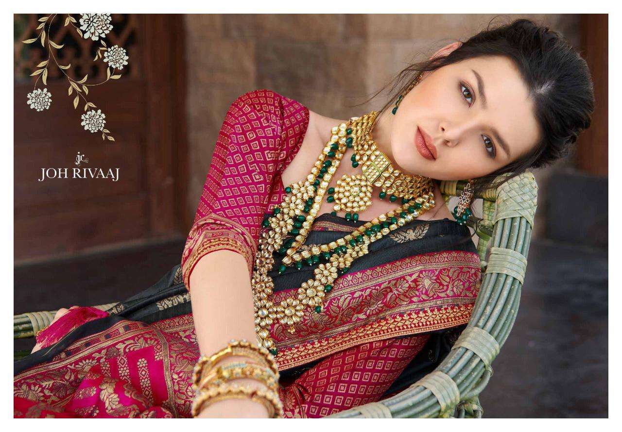 Joh Rivaaj Present Jewel 5901-5908 Series Silk Traditional Wear Fancy Saree