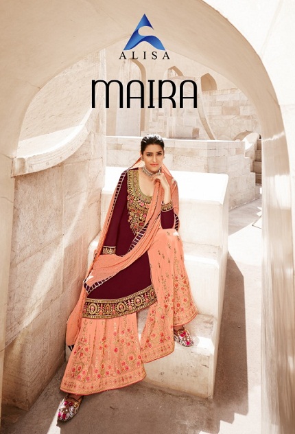 Alisa Maira Series 6801-6804 Plazo Faux Georgette Suit