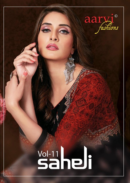 Aarvi Saheli Vol-11 Series 2101-2115 Stitched Heavy Cotton Print Kurti