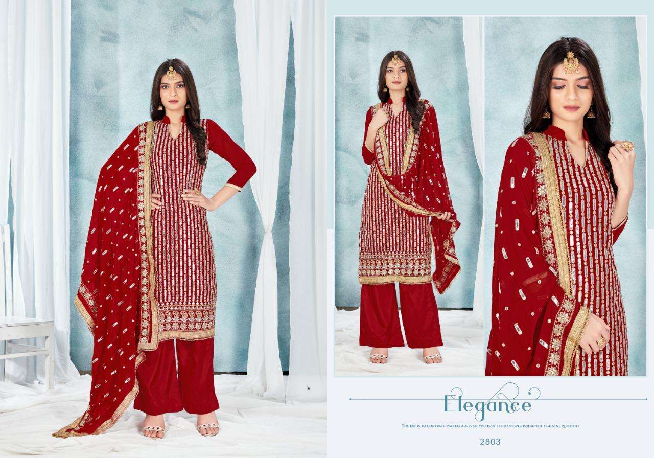 Vellora Phillauri Vol-28 Series 2801-2804 Georgette Embroidery Suits