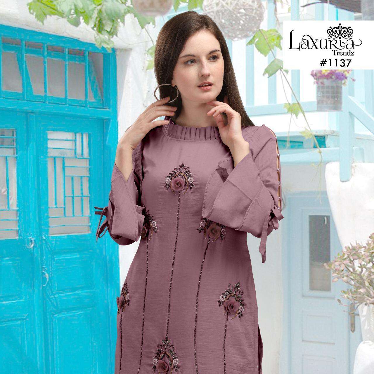 Luxuria 1137 Maslin Top With Cotton Pant Readymade Collection