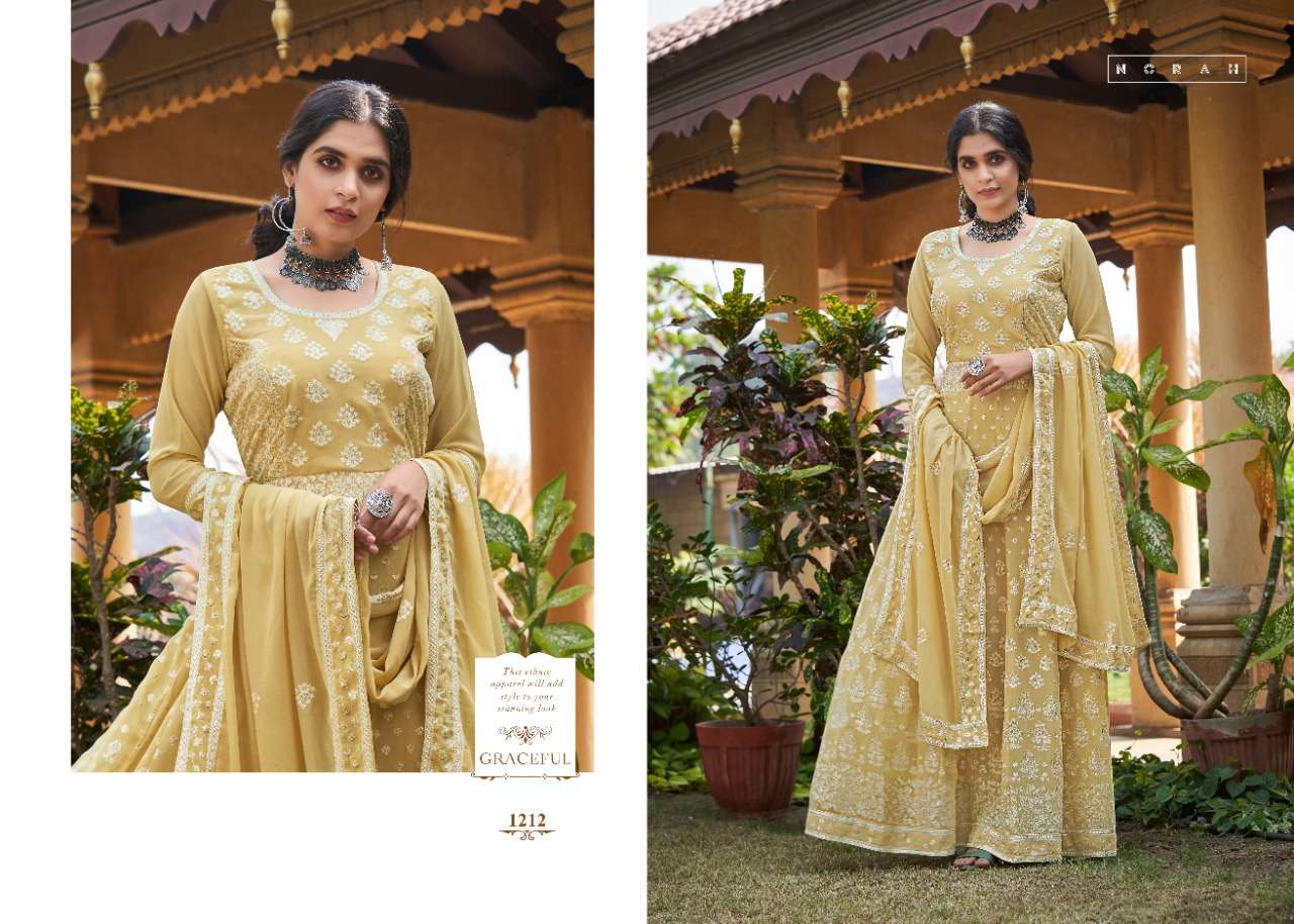 Tunic House Navyata Nx Series 1211-1213 Georgette Lucknowi Suits