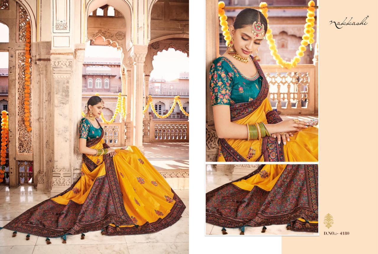 Nakkashi Resham Series 4180-4188 Designer Fancy Saree