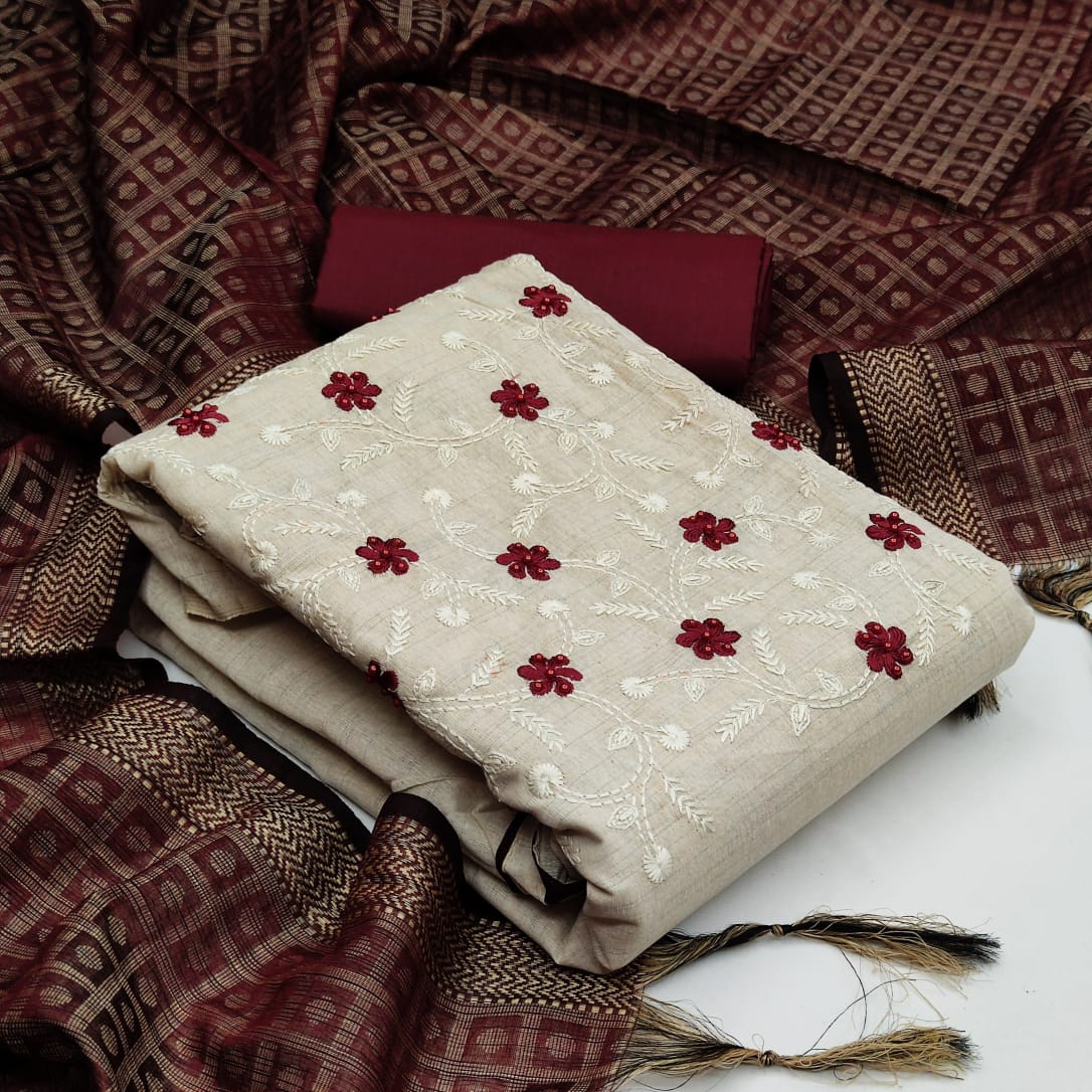 Bt-15 Designer Khadi Suit