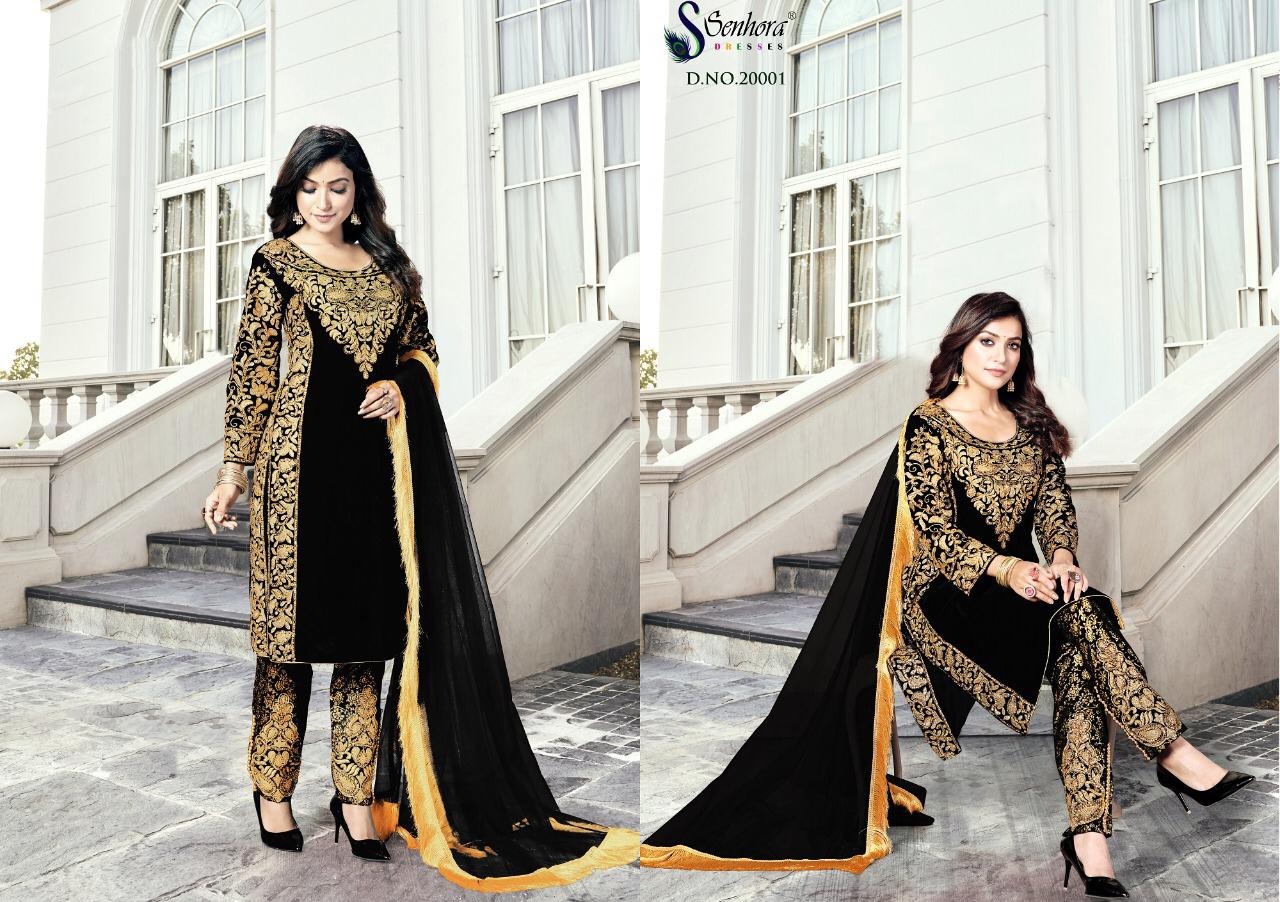 Senhora Dresses Goldy Designer Heavy 9000 Velvet Suit