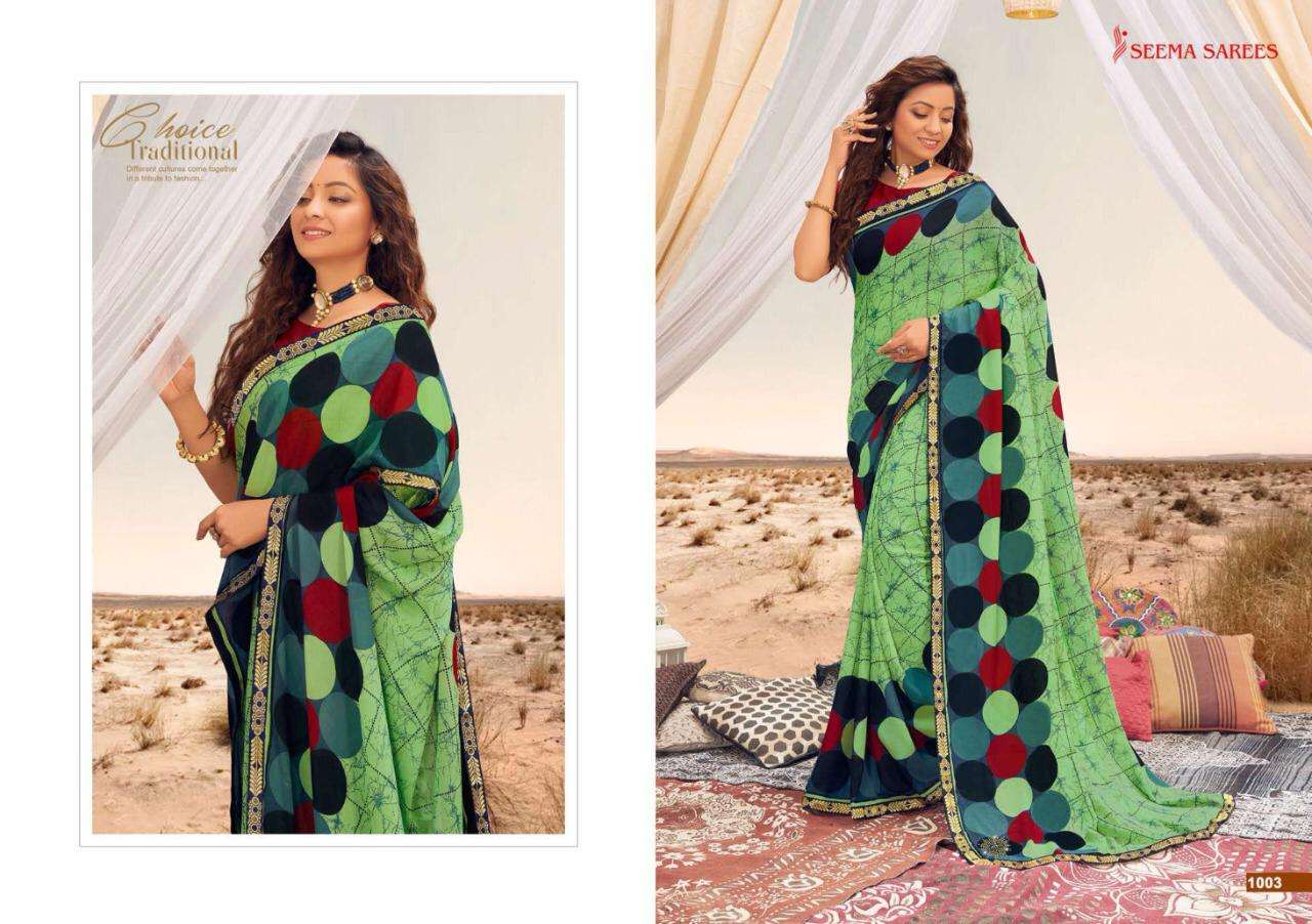 Seema Saree Dhamaaka Vol-5 Series 1001-1010 Renial Saree