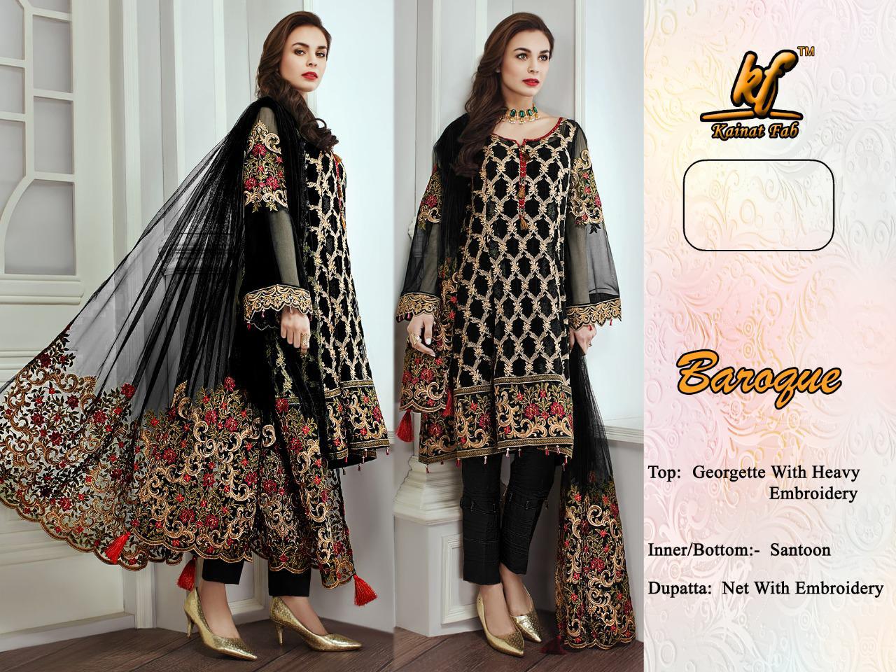 Kainat Fab Baroque Designer Georgette Suit