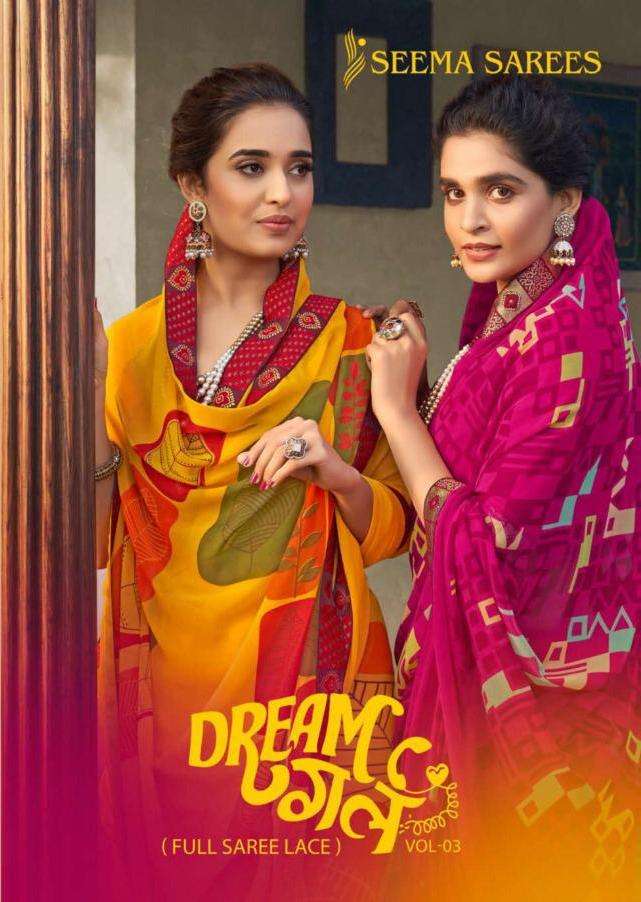 Dream Girl Vol 3 By Seema Weightless Printed Daily Wear Sarees