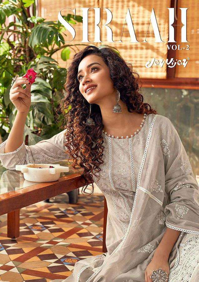 Jay Vijay Siraah Vol 2 Cotton Designer Ladies Suits Wholesaler