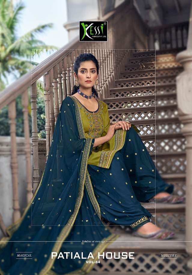 Kessi Patiyala House Vol-84 Series 5881-5888 Jam Silk Work Suit