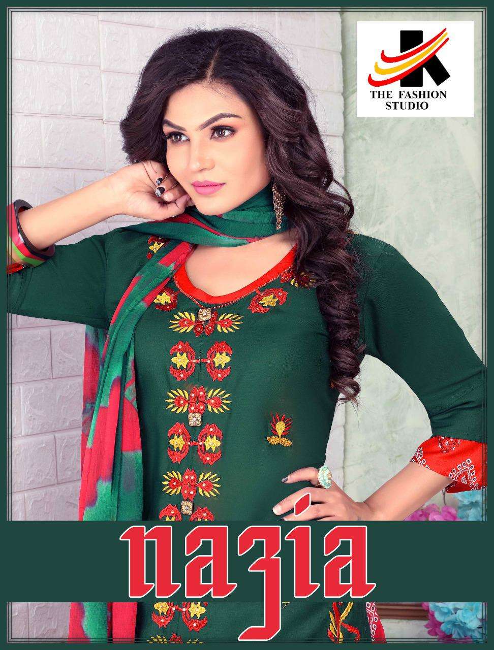 K9plus Najia Series 101-106 Heavy Rayon Top Skirt Dupatta Readymade Suit