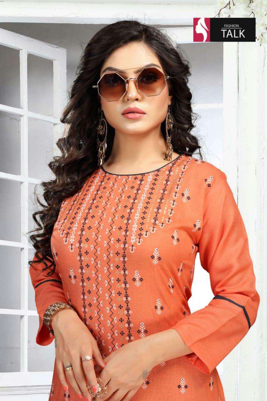 Fashion Talk Heena Vol-2 Series 7347 Heavy Rayon Print Kurti