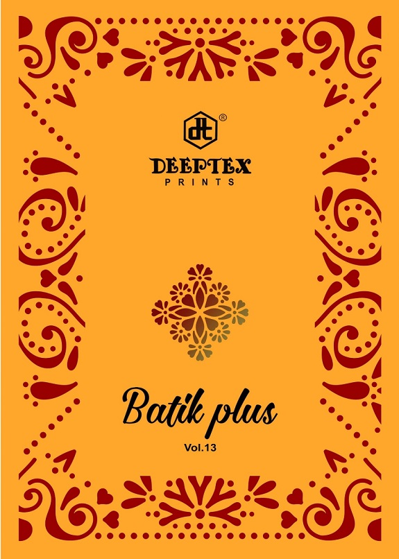 Deeptex Batik Plus Vol-13 Series 1301-1310 Pure Cotton Batik Prints Suit