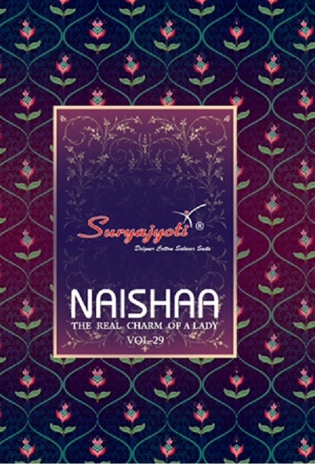 Suryajyoti Naishaa Vol-29 Series 29001-29012 Pure Satin Cotton Suit
