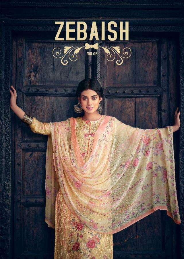 Karma Zebaish Vol 2 Maslin Embroidery Party Wear Suits