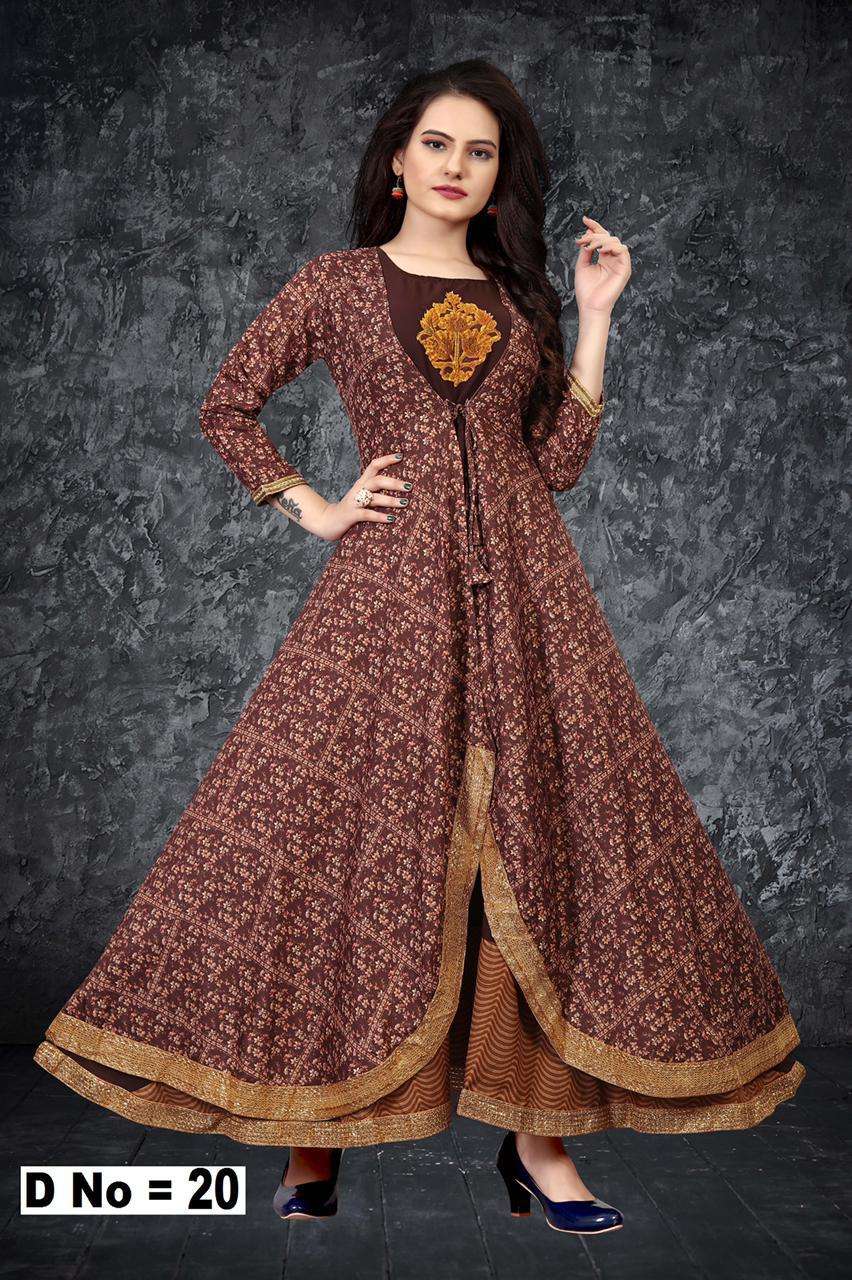 Peafowl Vol 69 Series 12-20 Maslin Silk Long Gown Collection