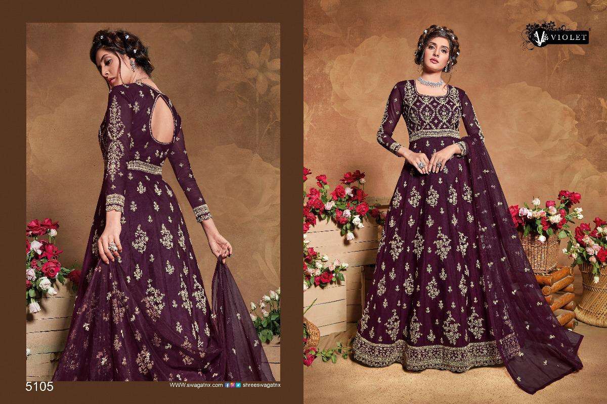Swagat Colours 5105-5109 Traditional Long Salwar Kameez