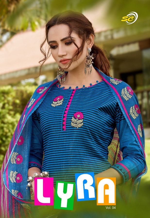 Sc Lyra Vol-4 Series 4001-4010 Cotton Printed Low Range Suit
