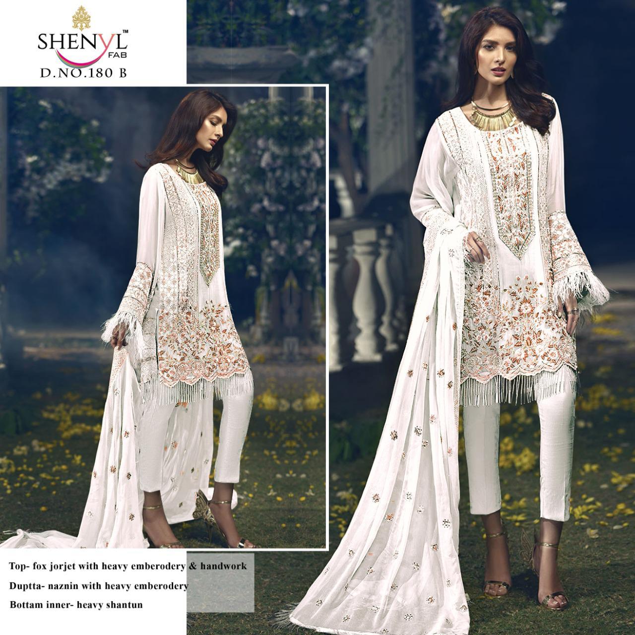 Shenyl Fab Series 180 Designer Faux Georgette Suit