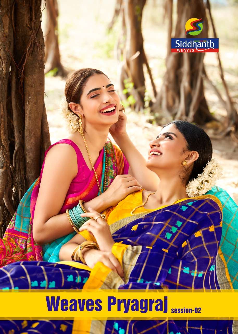 Siddhanth Weaves Weaves Pryagraj Vol-2 Series 34013-34024 Cotton Saree