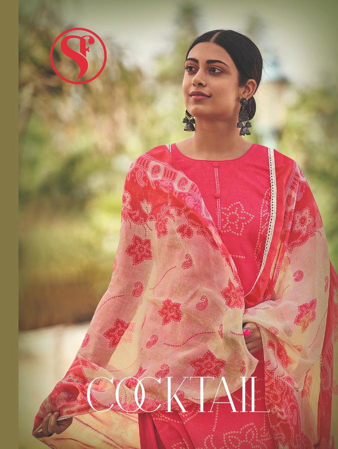 Sweety Cocktail Series 1001-1008 Cotton Cambric Printed Suit