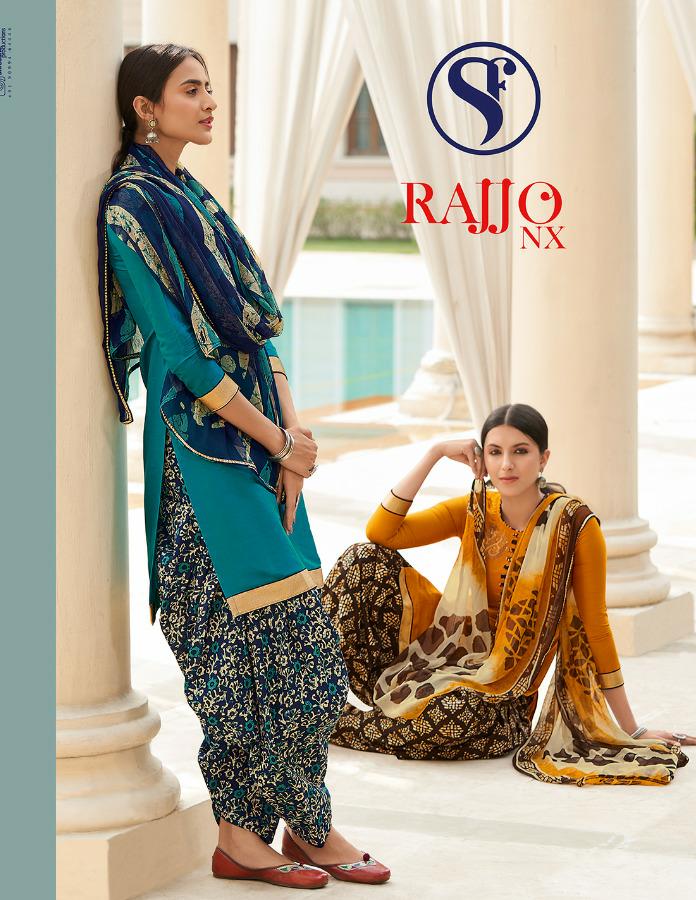 Sweety Fashion Rajjo Nx Series 1001-1008 Cotton Satin Suit
