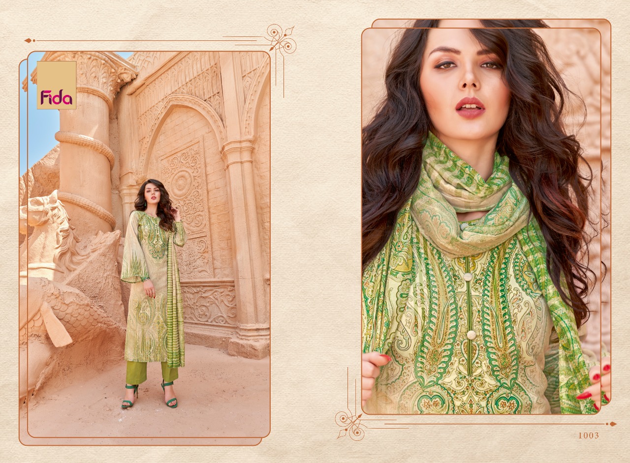Fida Ikshita Series 1001-1006 Swiss Digital Voile Suit