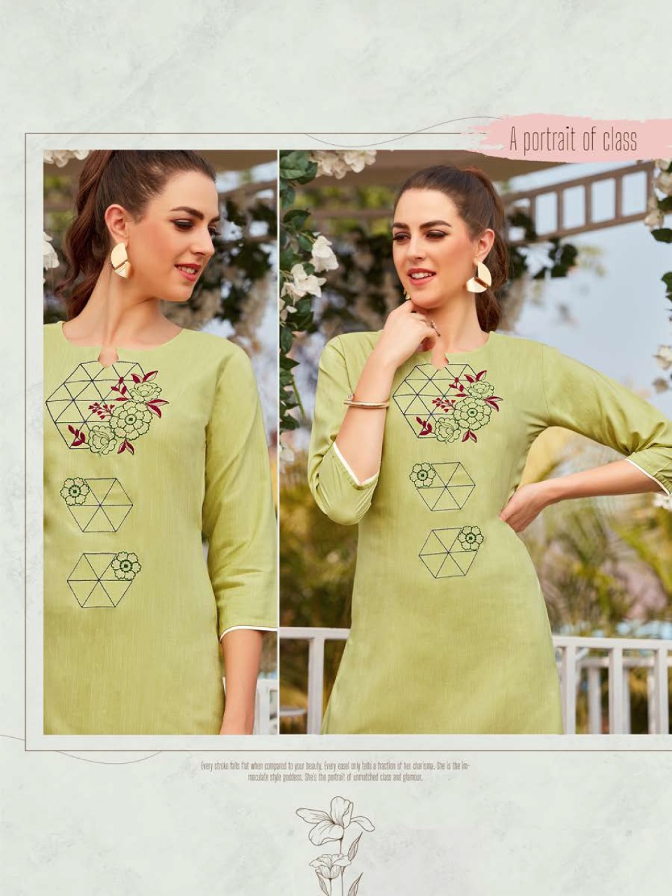 Syasii Magical Beauty Series 1001-1004 Rayon Kurti With Bottom