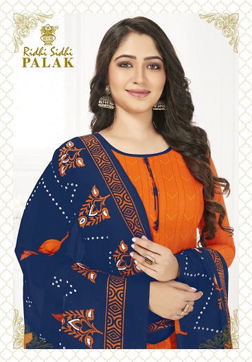 Riddhi Siddhi Palak Vol 4 Cotton Printed  Readymade Suit