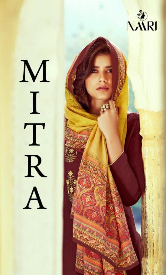 Naari Mitra Parampara Silk With Beautiful Embroidery Work With Handwork Khatli Work Suit