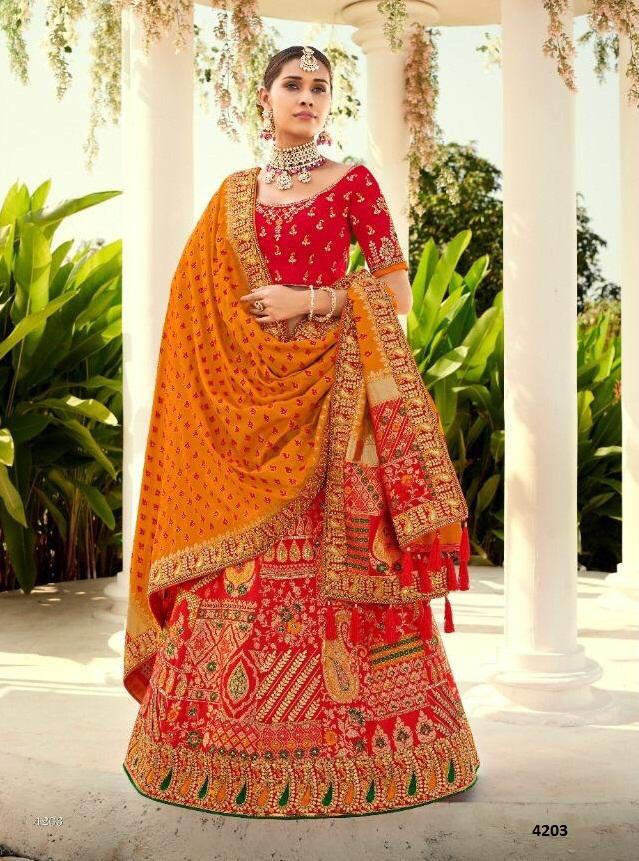 Tathastu Series 4201-4211 Heavy Fancy Lehenga At Wholesale Price