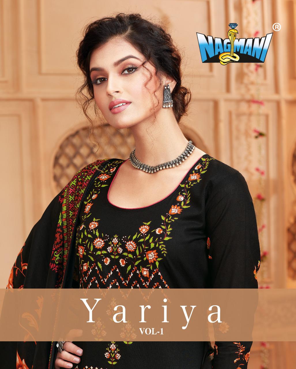 Nagmani Yariya Vol-1 Series 2001-2010 Pure Poplin Lawn Digital Print Suit